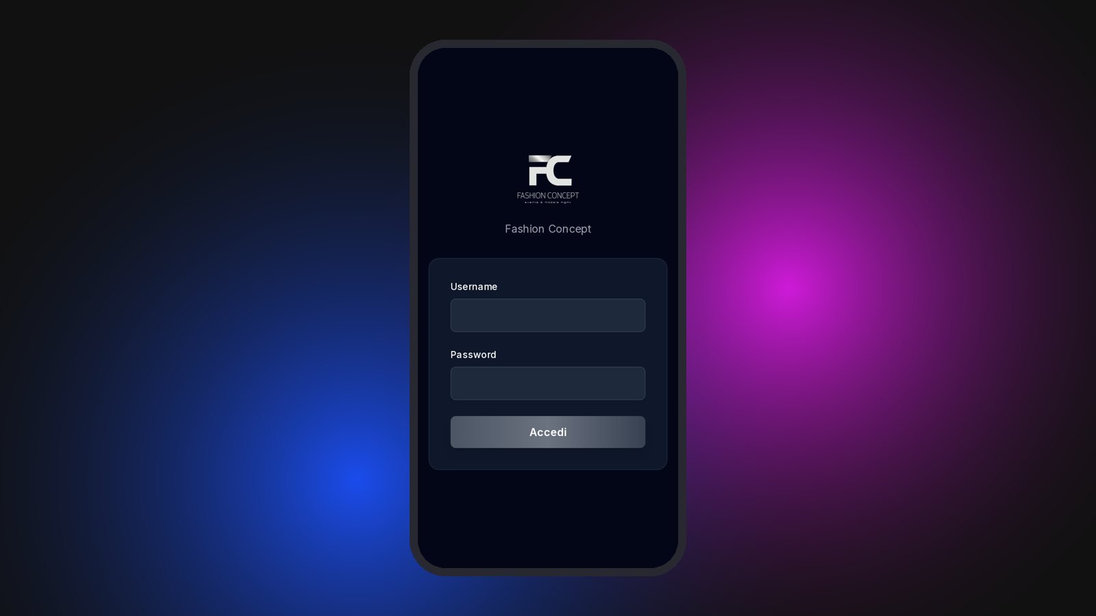 Caso studio Fashion Concept App